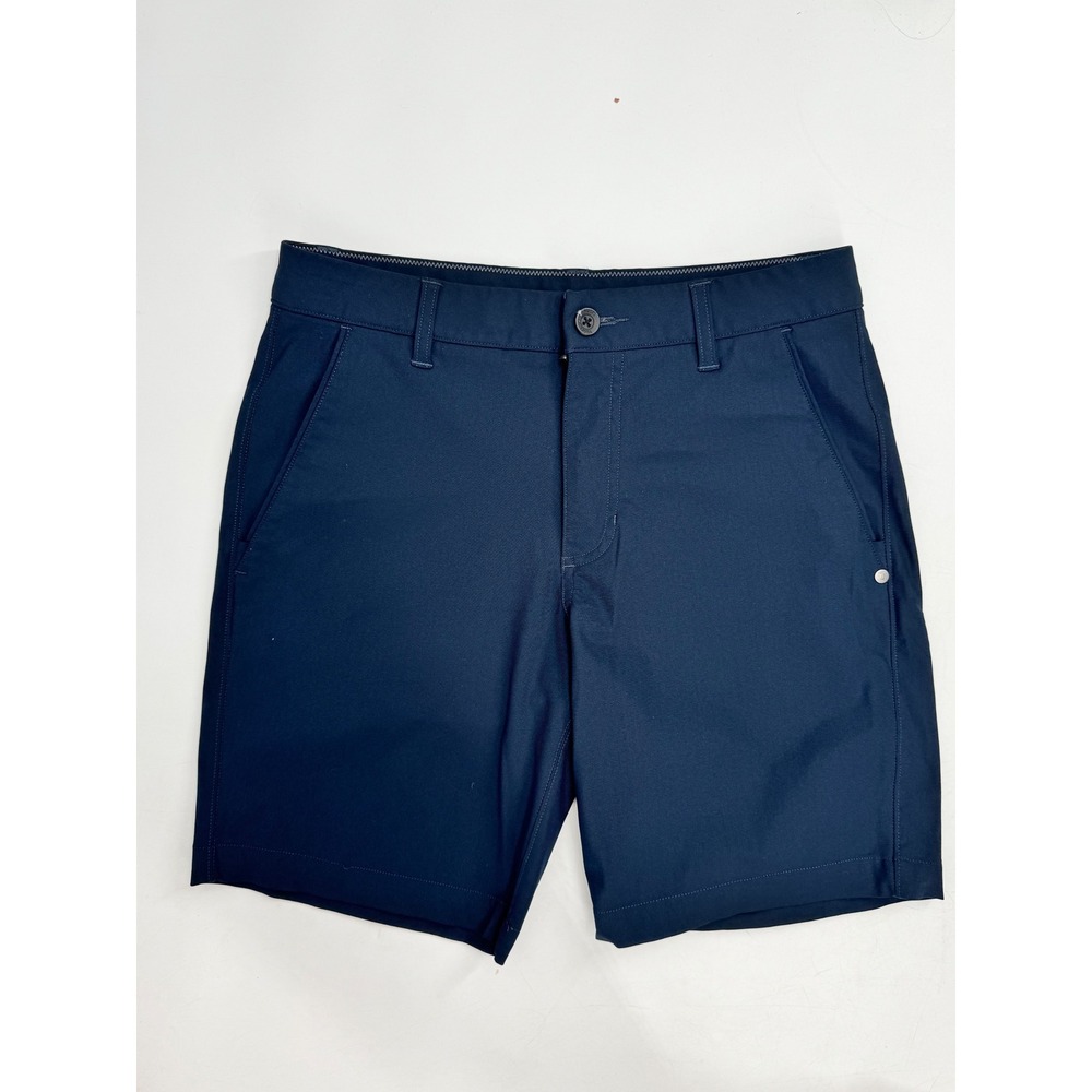 Vuori Meta Short Mens 28 Navy Blue 8 Inch Inseam Tech Performance